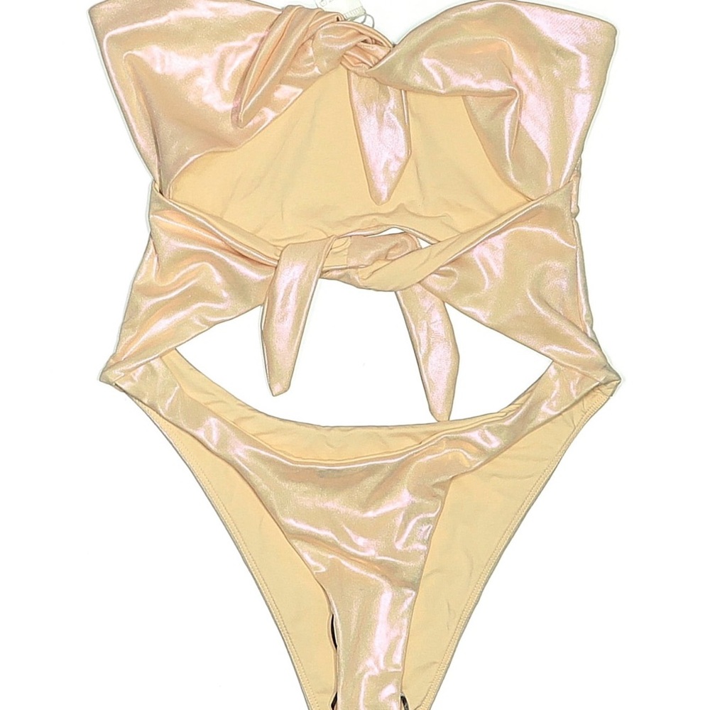 Elegant Tan Women's One Piece Swimsuit